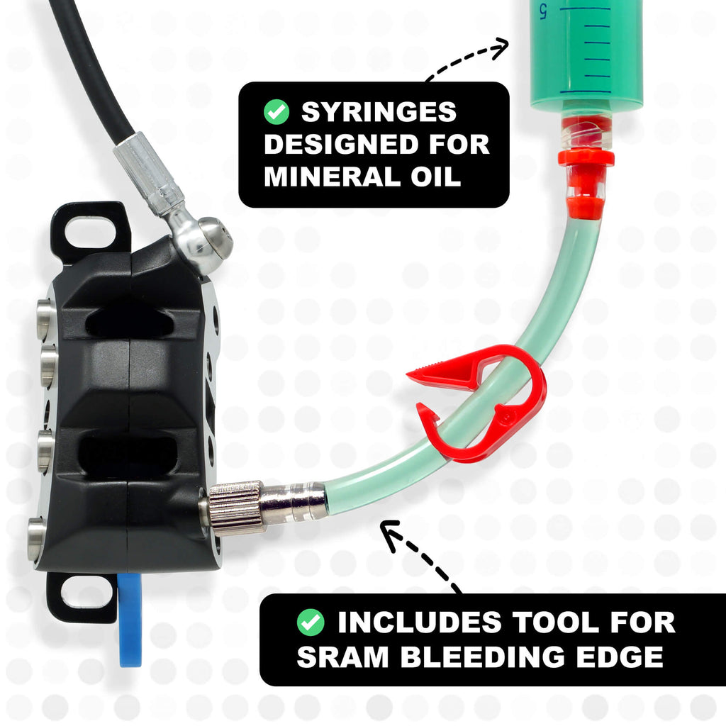 SRAM Maven Bleed Kit & Mineral Oil Brake Fluid - Bleeding SRAM Maven Ultimate brake calliper with SRAM Bleeding Edge tool