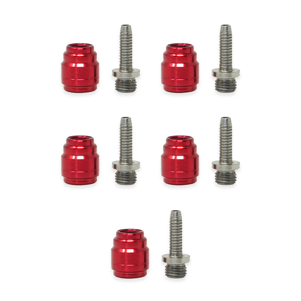 SRAM Stealth-a-majig threaded hose insert and olive set for SRAM hydraulic brake hoses - Pack of 5