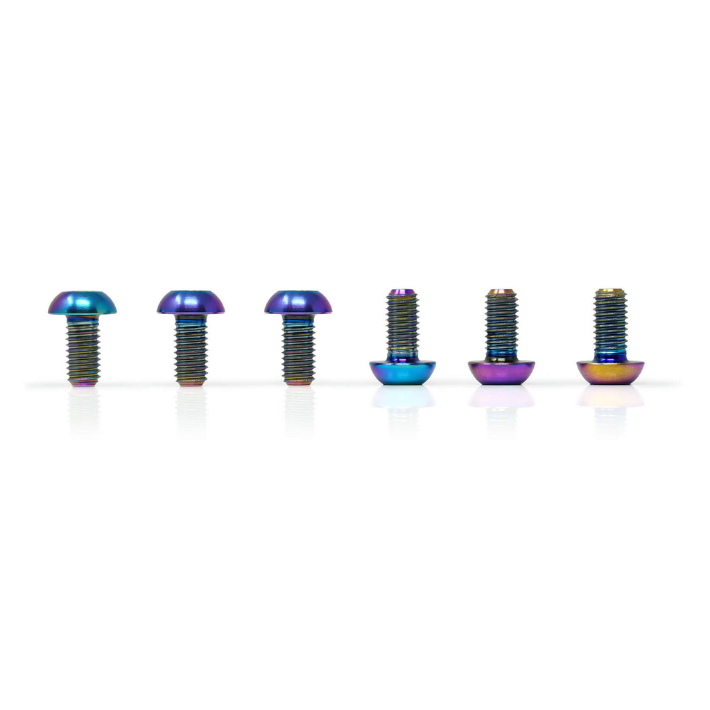 Epic Titanium Disc Brake Rotor Bolts - Oil Slick, Rainbow, Coloured - Pack of 6