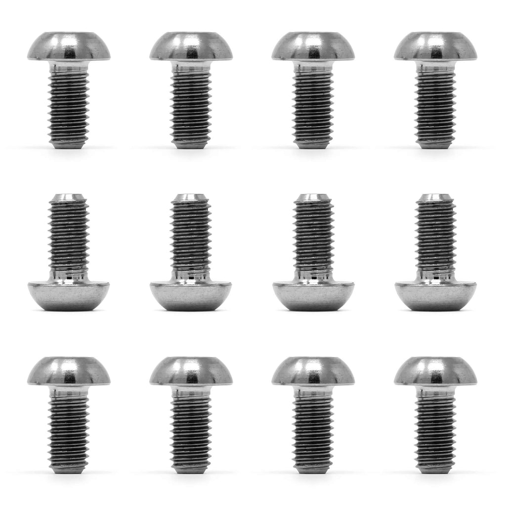 Epic Titanium Disc Brake Rotor Bolts - Raw Titanium, Silver - Pack of 12