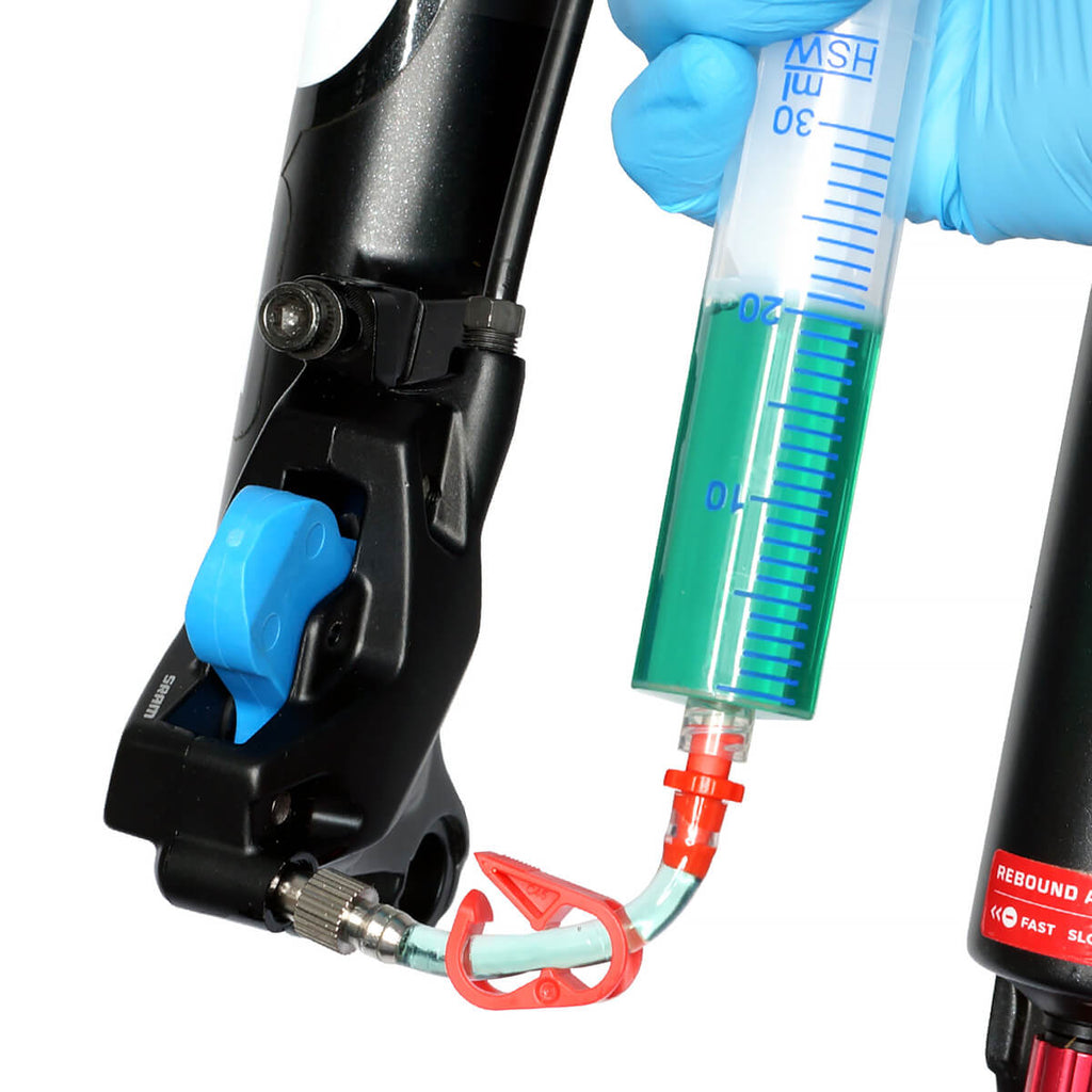 bleeding sram db8 brake calliper with epic bleed solutions bleed kit mineral oil