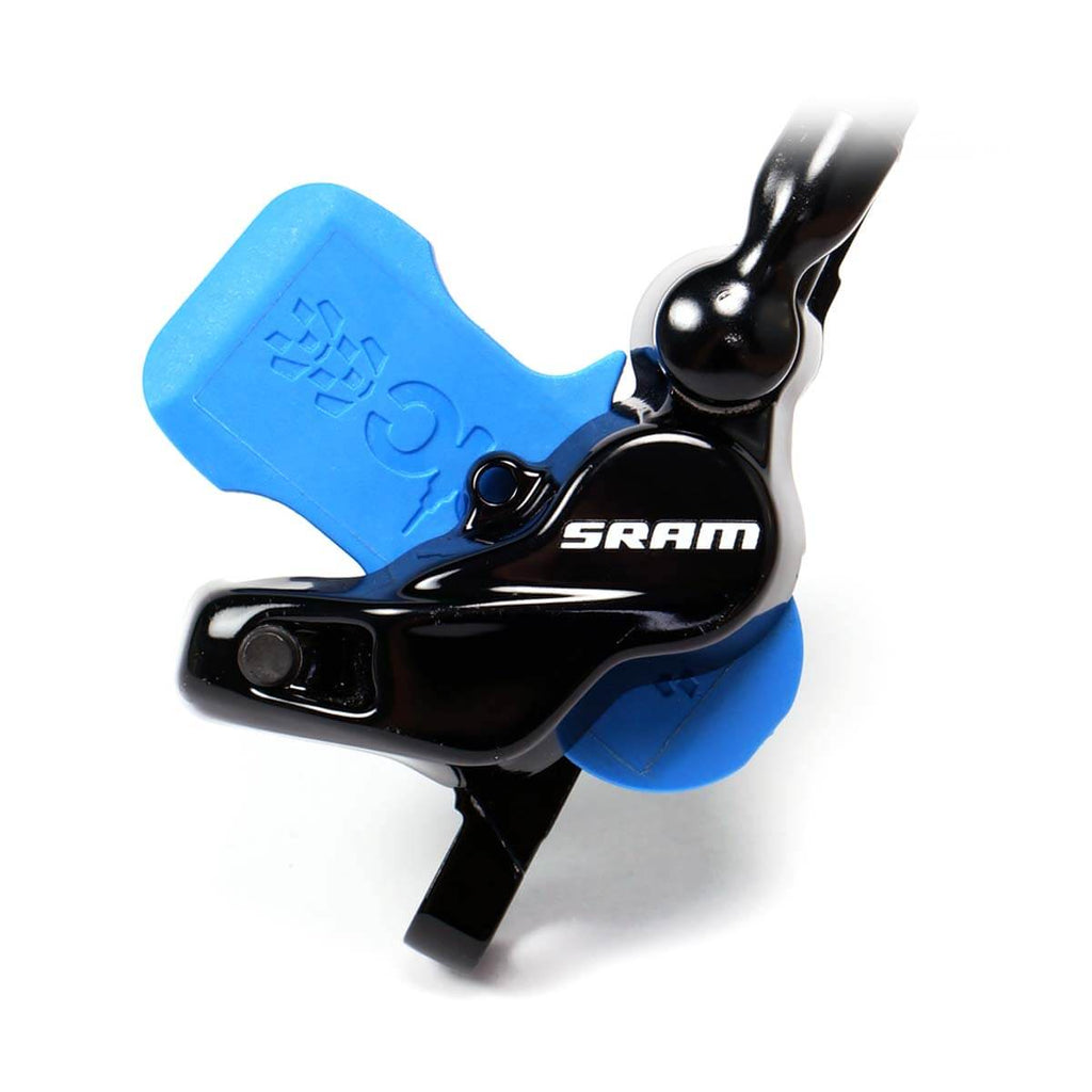 bleed block fitted to sram guide brake caliper epic bleed solutions