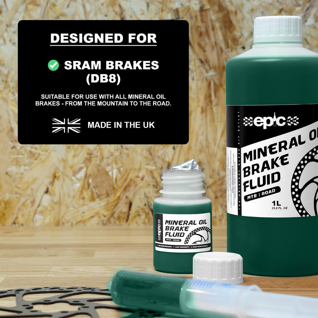sram mineral oil brake bleed fluid green epic bleed solutions 1L