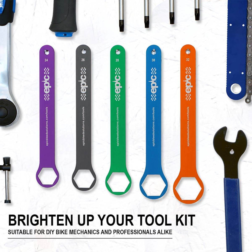 fork top cap removal socket spanners by epic bleed solutions
