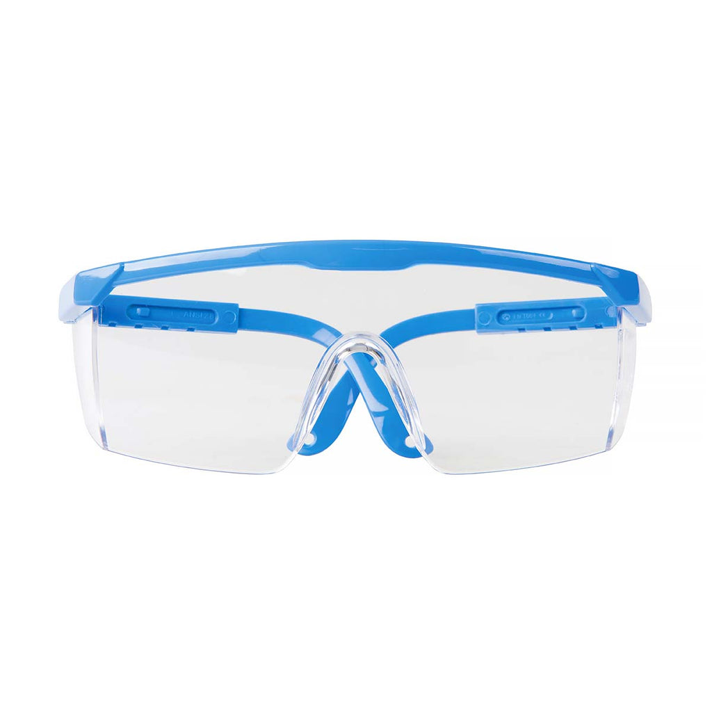 silverline adjustable safety glasses blue rear view