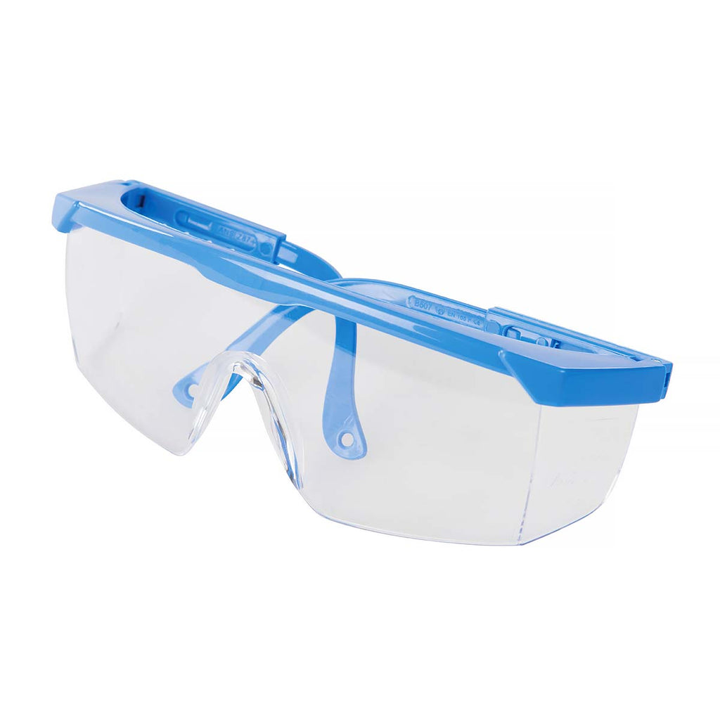 silverline adjustable safety glasses blue